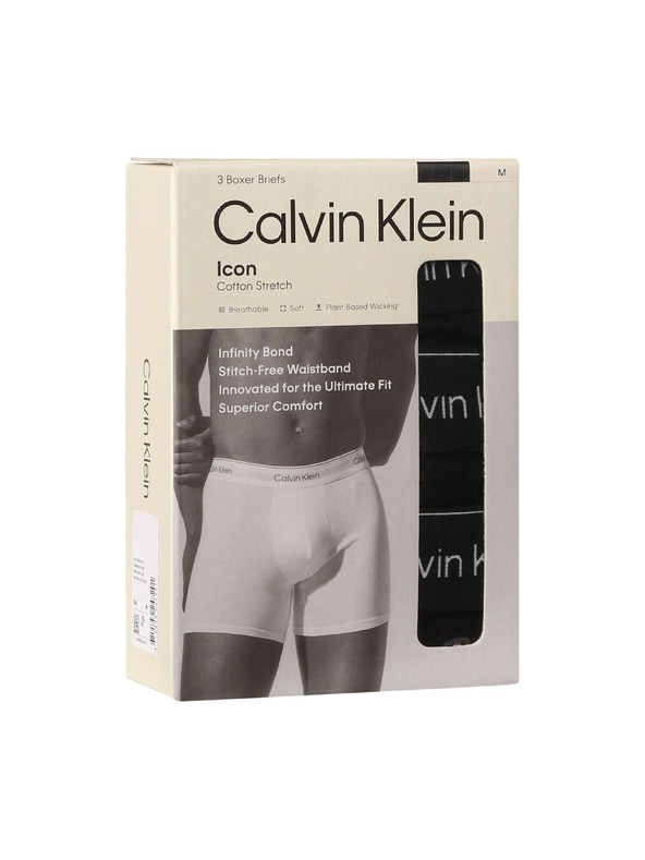 Calvin Klein Komplet od tri - muške bokserice Calvin Klein crne