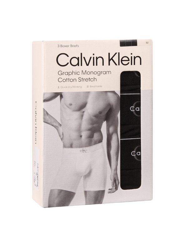 Calvin Klein Komplet od tri - muške bokserice Calvin Klein crne
