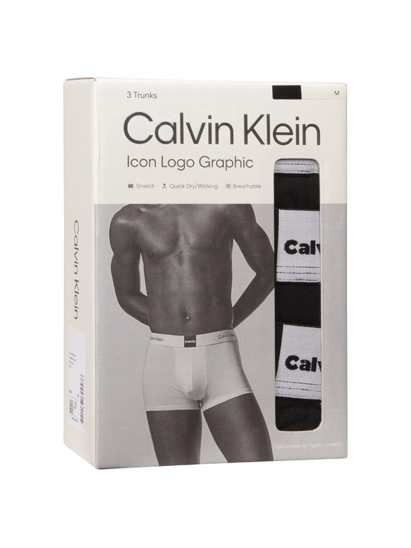 Calvin Klein Komplet od tri - muške bokserice Calvin Klein crne