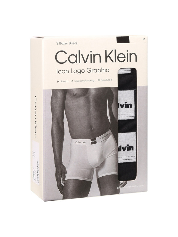 Calvin Klein Komplet od tri - muške bokserice Calvin Klein crne