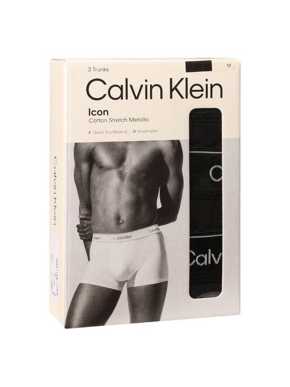 Calvin Klein Komplet od tri - muške bokserice Calvin Klein crne