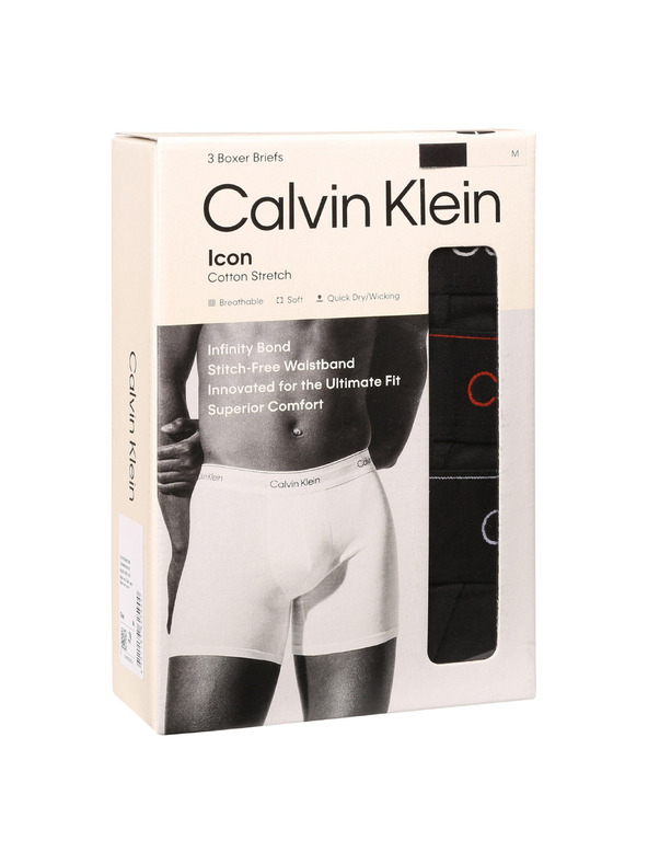 Calvin Klein Komplet od tri - muške bokserice Calvin Klein crne