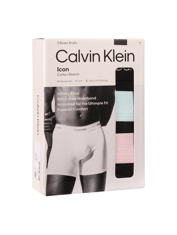 Calvin Klein Komplet od tri - muške bokserice Calvin Klein crne