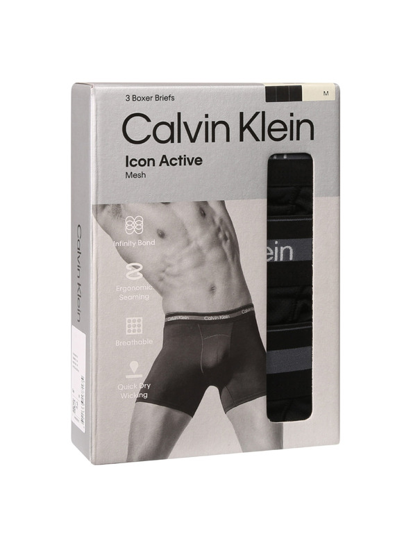 Calvin Klein Komplet od tri - muške bokserice Calvin Klein crne