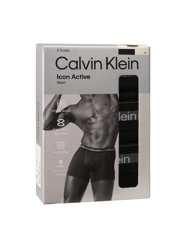 Calvin Klein Komplet od tri - muške bokserice Calvin Klein crne
