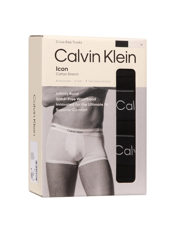Calvin Klein Komplet od tri - muške bokserice Calvin Klein crne