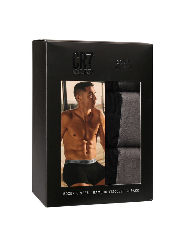 CR7 Paket od tri - muške bambusne bokserice CR7 crne