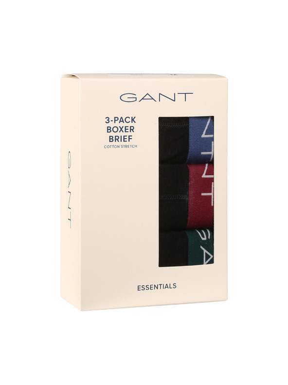 Gant Paket od tri - muške bokserice Gant crne