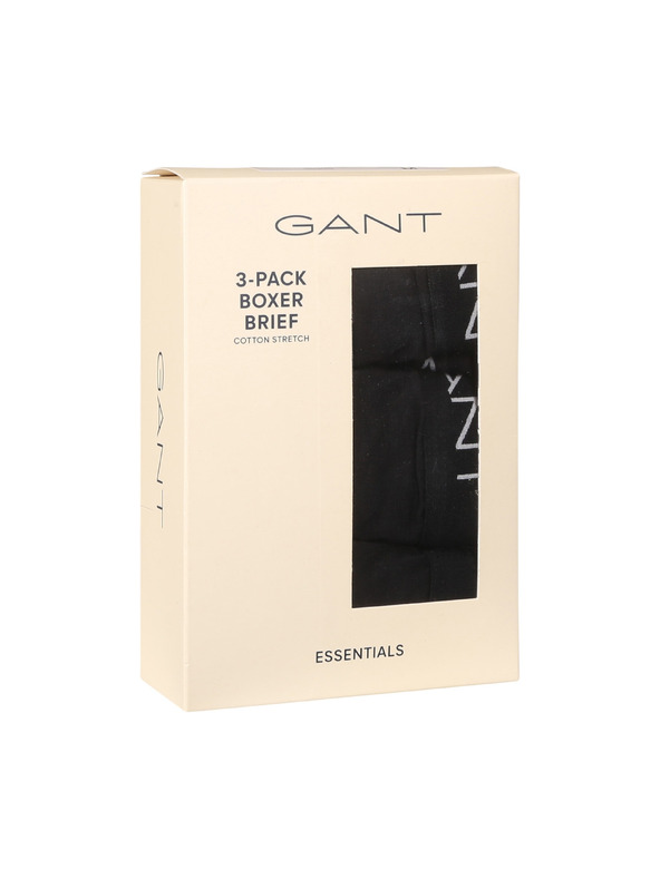 Gant Paket od tri - muške bokserice Gant crne
