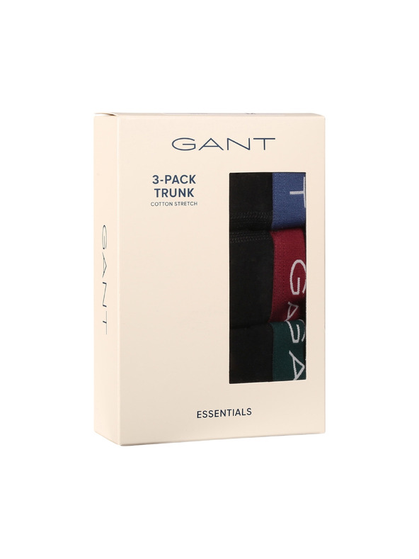 Gant Paket od tri - muške bokserice Gant crne