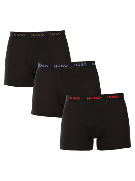 HUGO Set od troje - muške bokserice HUGO crne