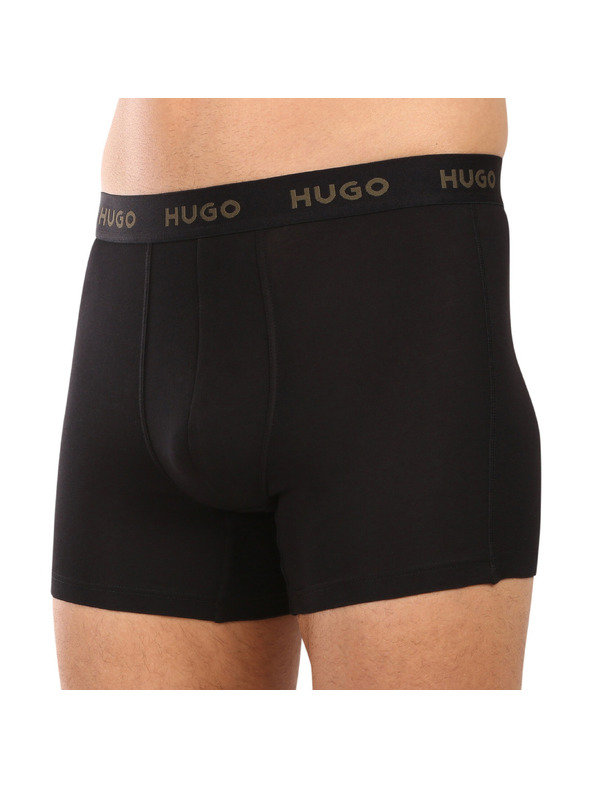 HUGO Set od troje - muške bokserice HUGO crne