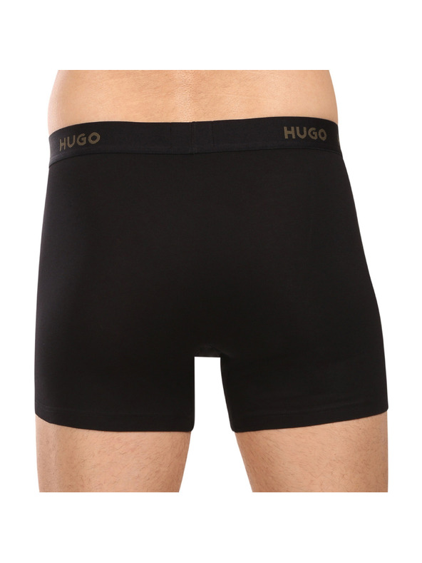 HUGO Set od troje - muške bokserice HUGO crne