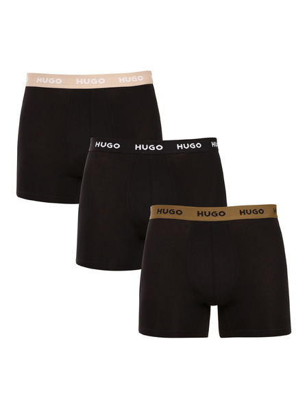 HUGO Set od troje - muške bokserice HUGO crne