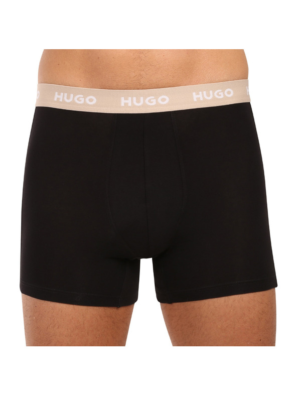 HUGO Set od troje - muške bokserice HUGO crne