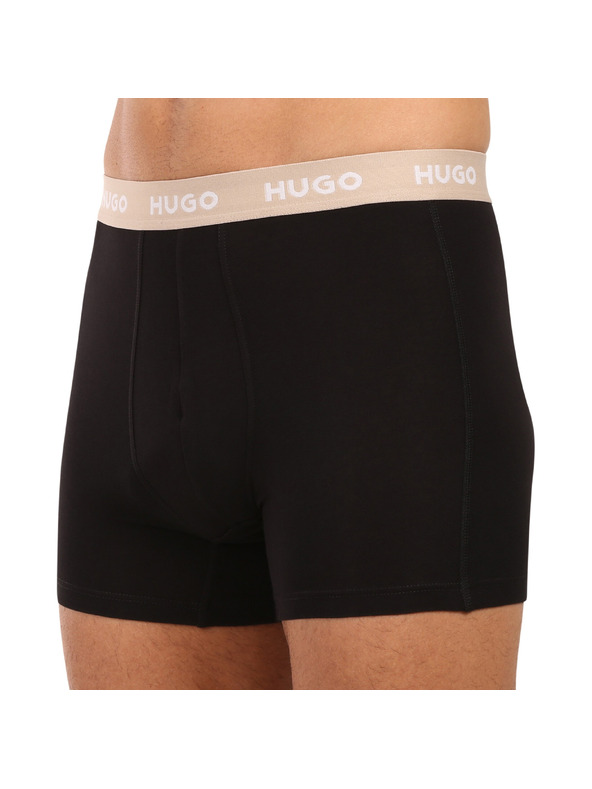 HUGO Set od troje - muške bokserice HUGO crne