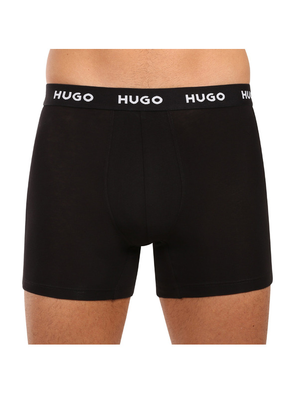 HUGO Set od troje - muške bokserice HUGO crne