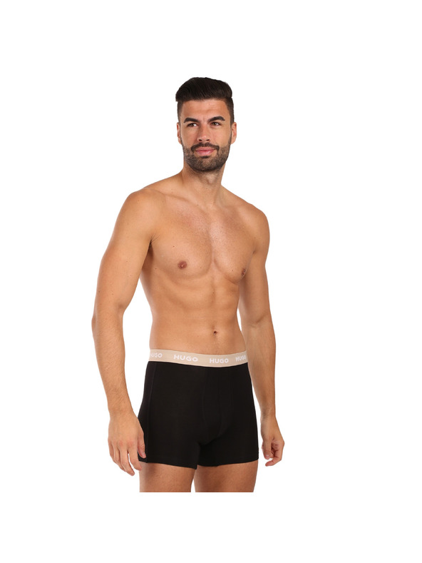 HUGO Set od troje - muške bokserice HUGO crne