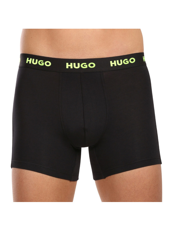 HUGO Set od troje - muške bokserice HUGO crne