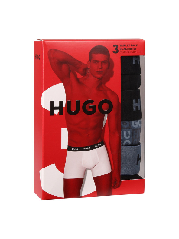 HUGO Set od troje - muške bokserice HUGO višebojna