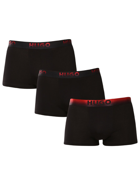 HUGO Set od troje - muške bokserice HUGO crne