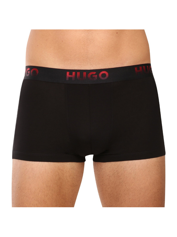 HUGO Set od troje - muške bokserice HUGO crne