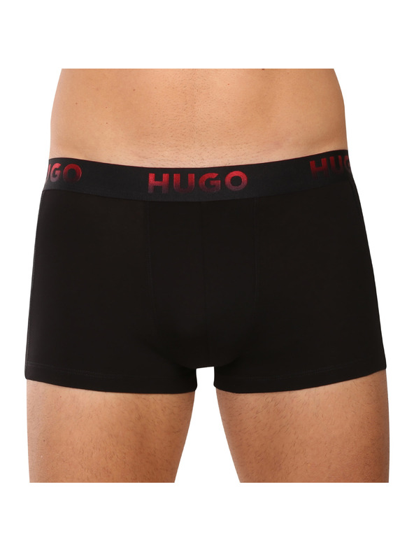 HUGO Set od troje - muške bokserice HUGO crne