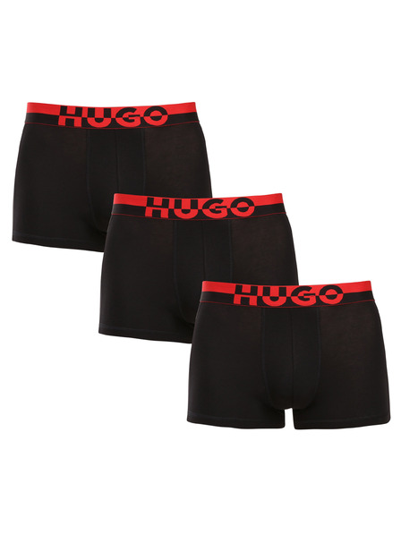 HUGO Set od troje - muške bokserice HUGO crne