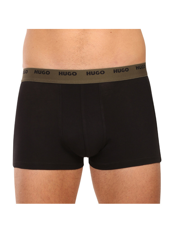 HUGO Set od petero - muške bokserice HUGO crne