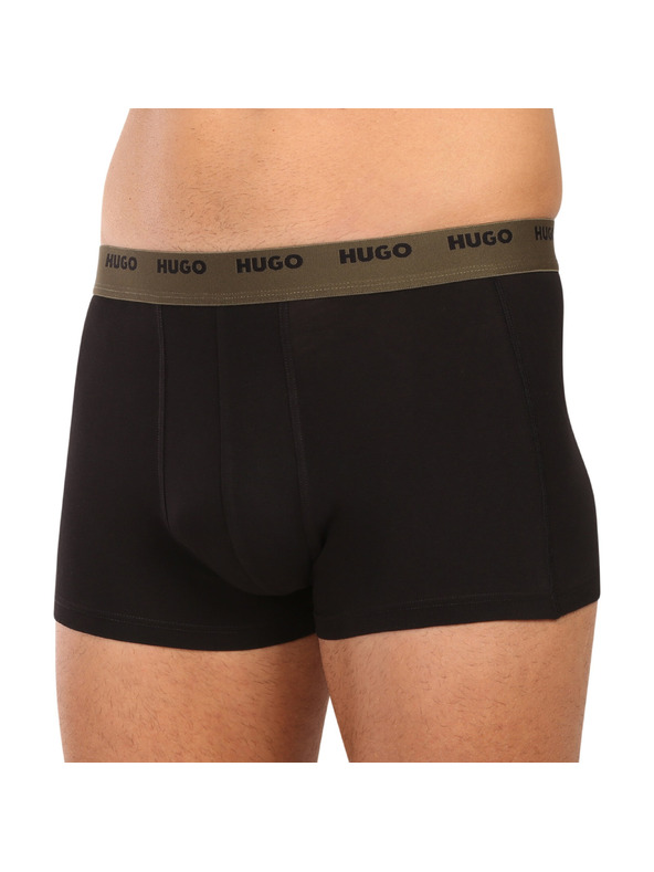 HUGO Set od petero - muške bokserice HUGO crne