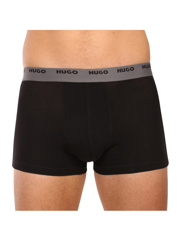 HUGO Set od petero - muške bokserice HUGO crne