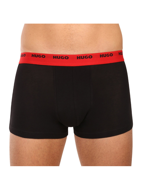 HUGO Set od petero - muške bokserice HUGO crne