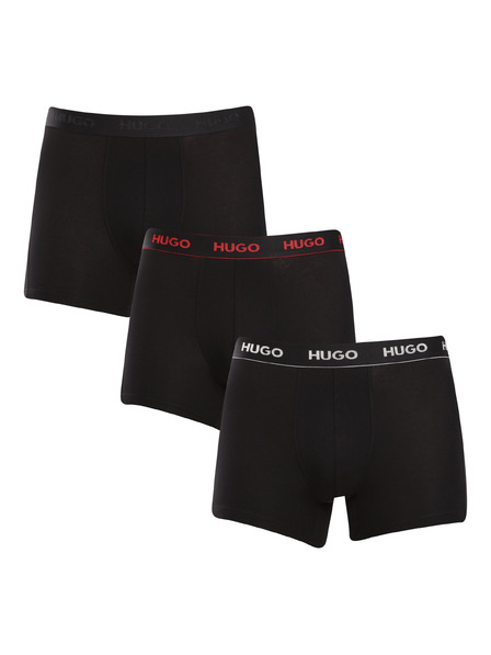 HUGO Set od troje - muške bokserice HUGO crne