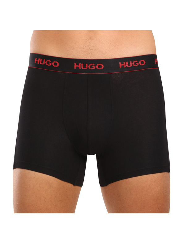 HUGO Set od troje - muške bokserice HUGO crne