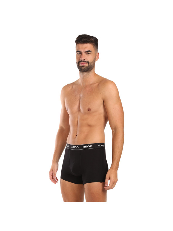 HUGO Set od troje - muške bokserice HUGO crne