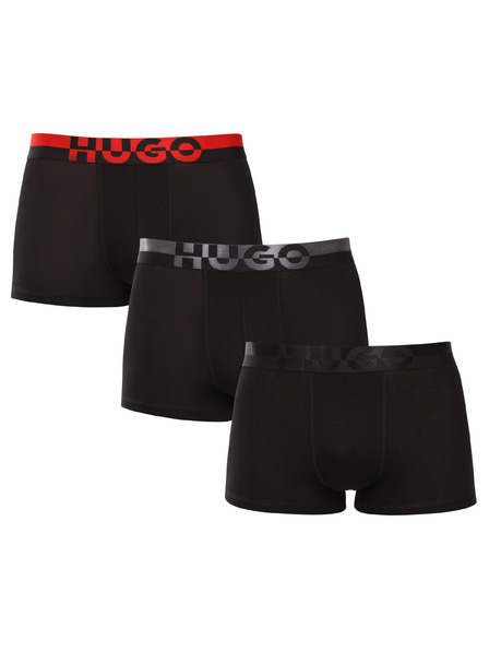 HUGO Set od troje - muške bokserice HUGO crne