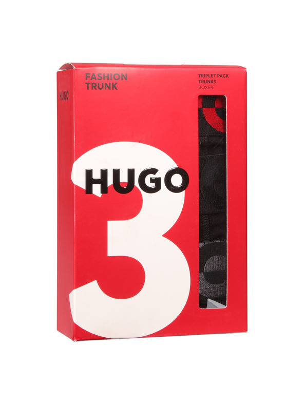 HUGO Set od troje - muške bokserice HUGO crne