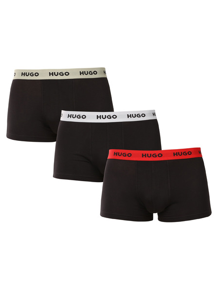 HUGO Set od troje - muške bokserice HUGO crne