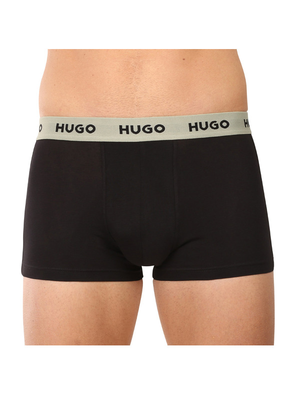 HUGO Set od troje - muške bokserice HUGO crne