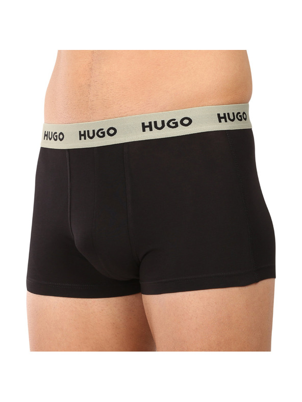 HUGO Set od troje - muške bokserice HUGO crne