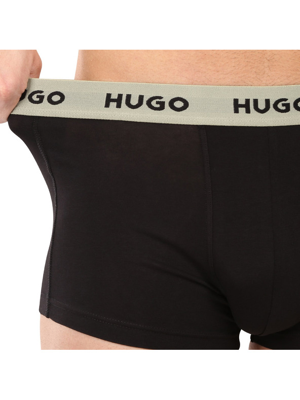 HUGO Set od troje - muške bokserice HUGO crne