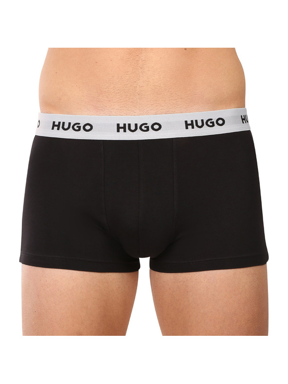 HUGO Set od troje - muške bokserice HUGO crne