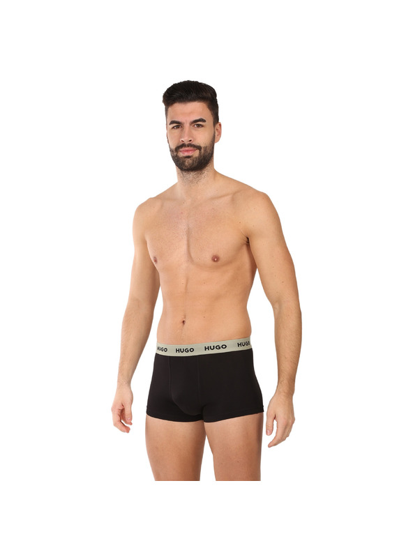 HUGO Set od troje - muške bokserice HUGO crne