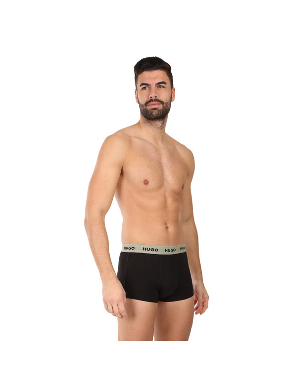 HUGO Set od troje - muške bokserice HUGO crne