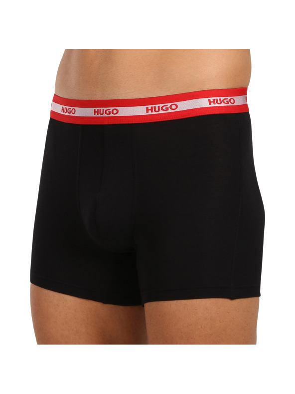 HUGO Set od troje - muške bokserice HUGO crne