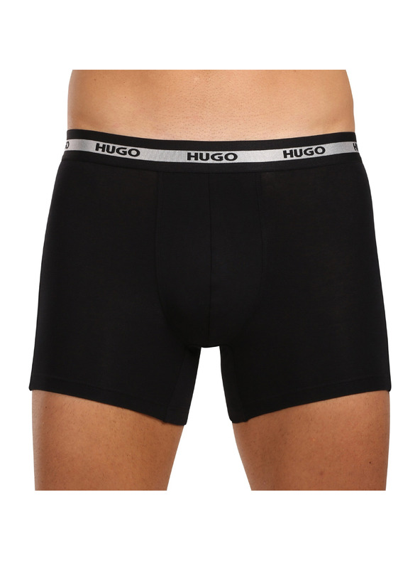 HUGO Set od troje - muške bokserice HUGO crne
