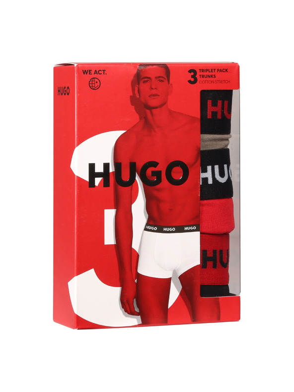 HUGO Set od troje - muške bokserice HUGO višebojna