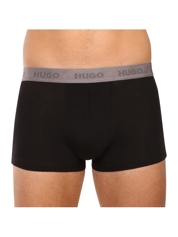 HUGO Set od troje - muške bokserice HUGO crne