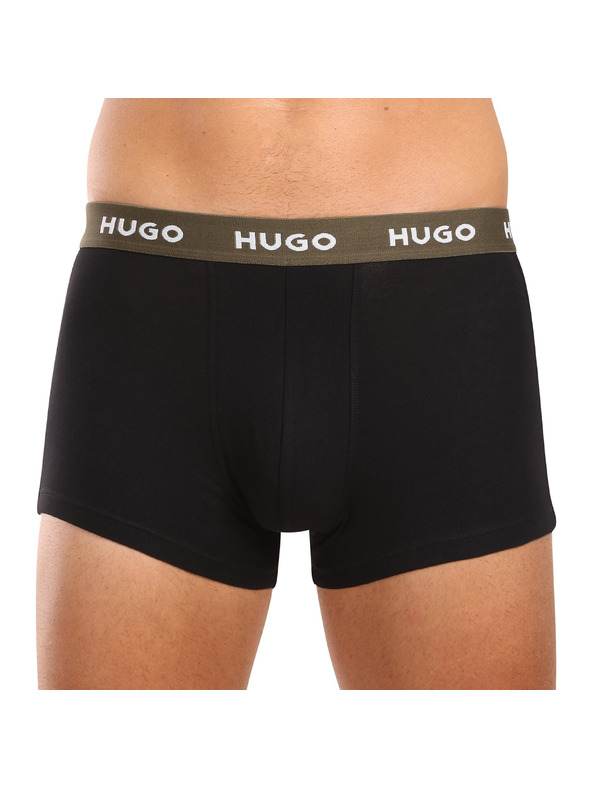 HUGO Set od troje - muške bokserice HUGO crne