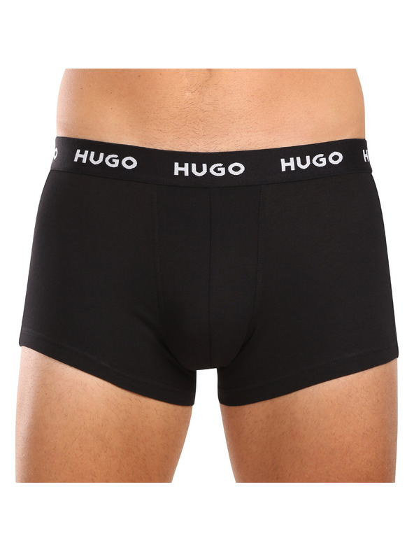 HUGO Set od troje - muške bokserice HUGO crne